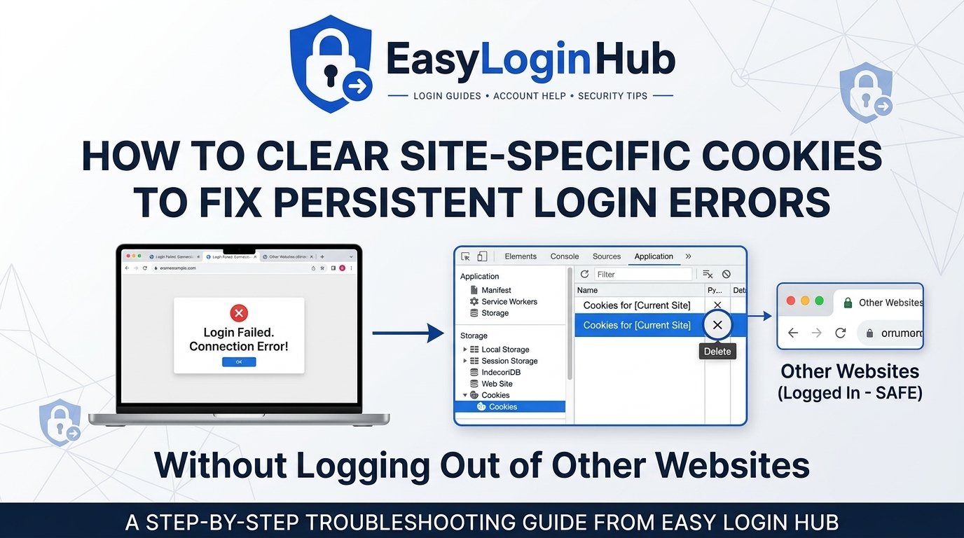 How to Clear Site-Specific Cookies to Fix Persistent Login Errors Without Logging Out of Other Websites