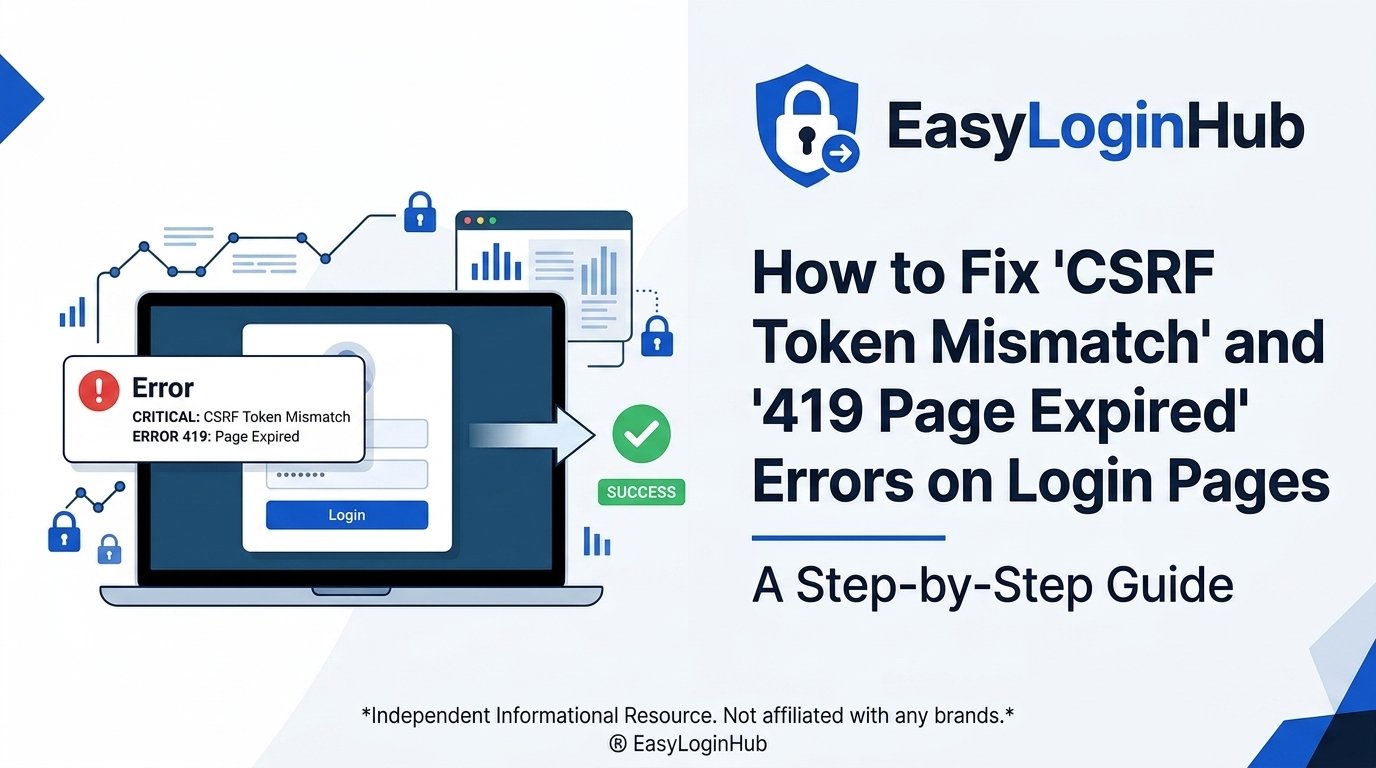 How to Fix ‘CSRF Token Mismatch’ and ‘419 Page Expired’ Errors on Login Pages: A Step-by-Step Guide