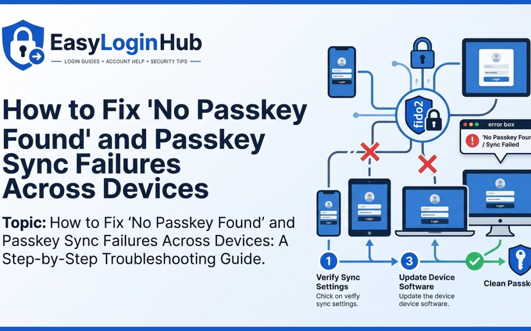 How to Fix ‘No Passkey Found’ and Passkey Sync Failures Across Devices