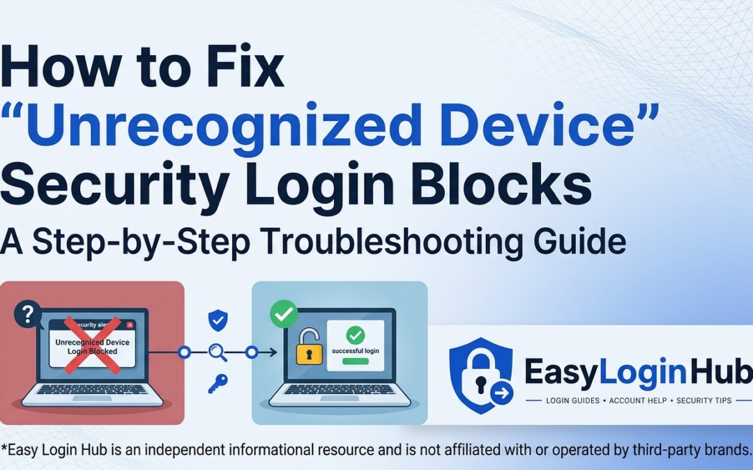How to Fix ‘Unrecognized Device’ Security Login Blocks: A Step-by-Step Troubleshooting Guide