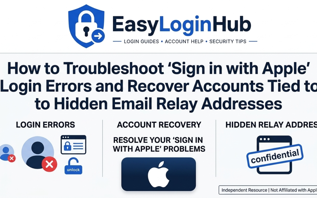 How to Troubleshoot ‘Sign in with Apple’ Login Errors and Recover Accounts Tied to Hidden Email Relay Addresses